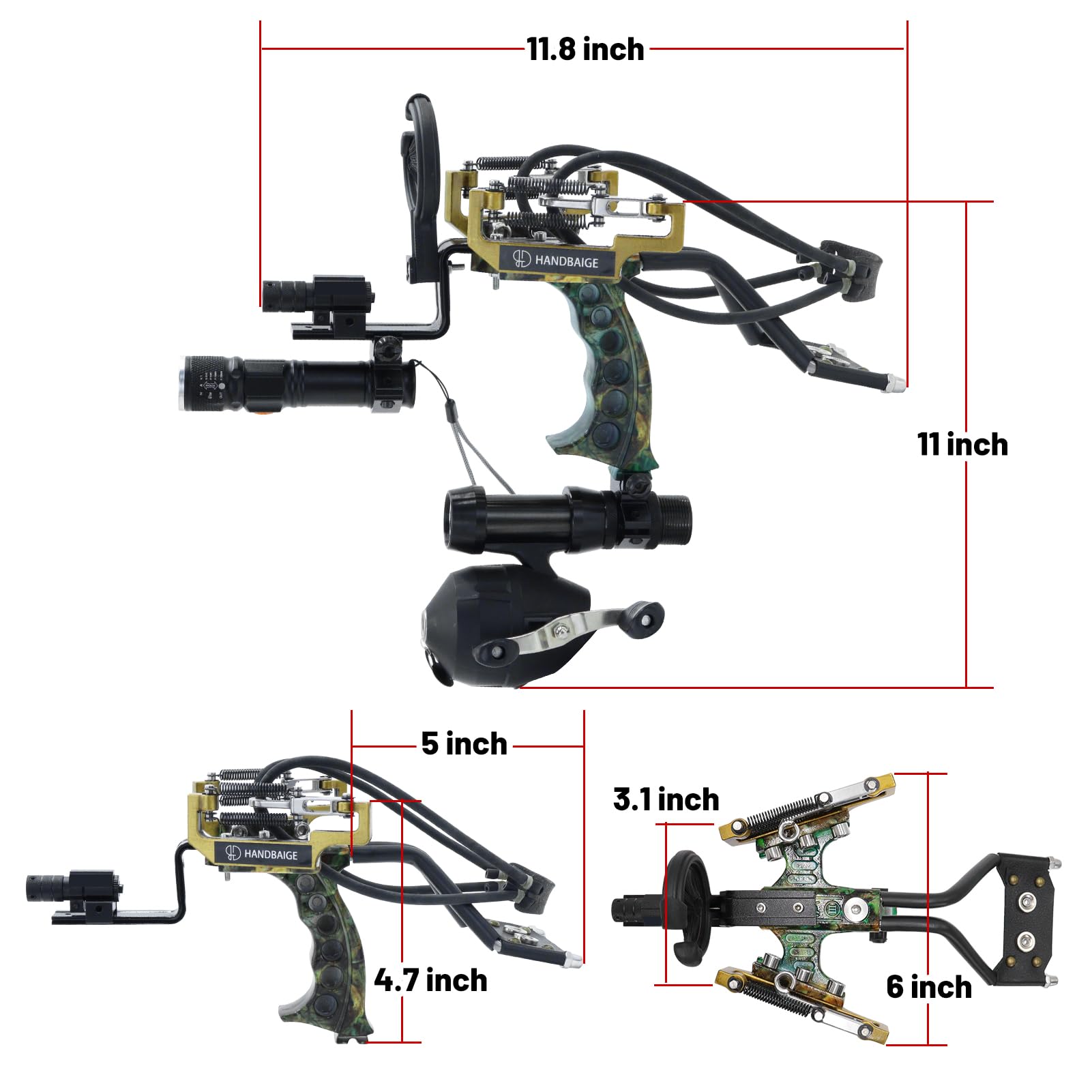 HANDBAIGE arrow brush attachment for arrow shooting versatility