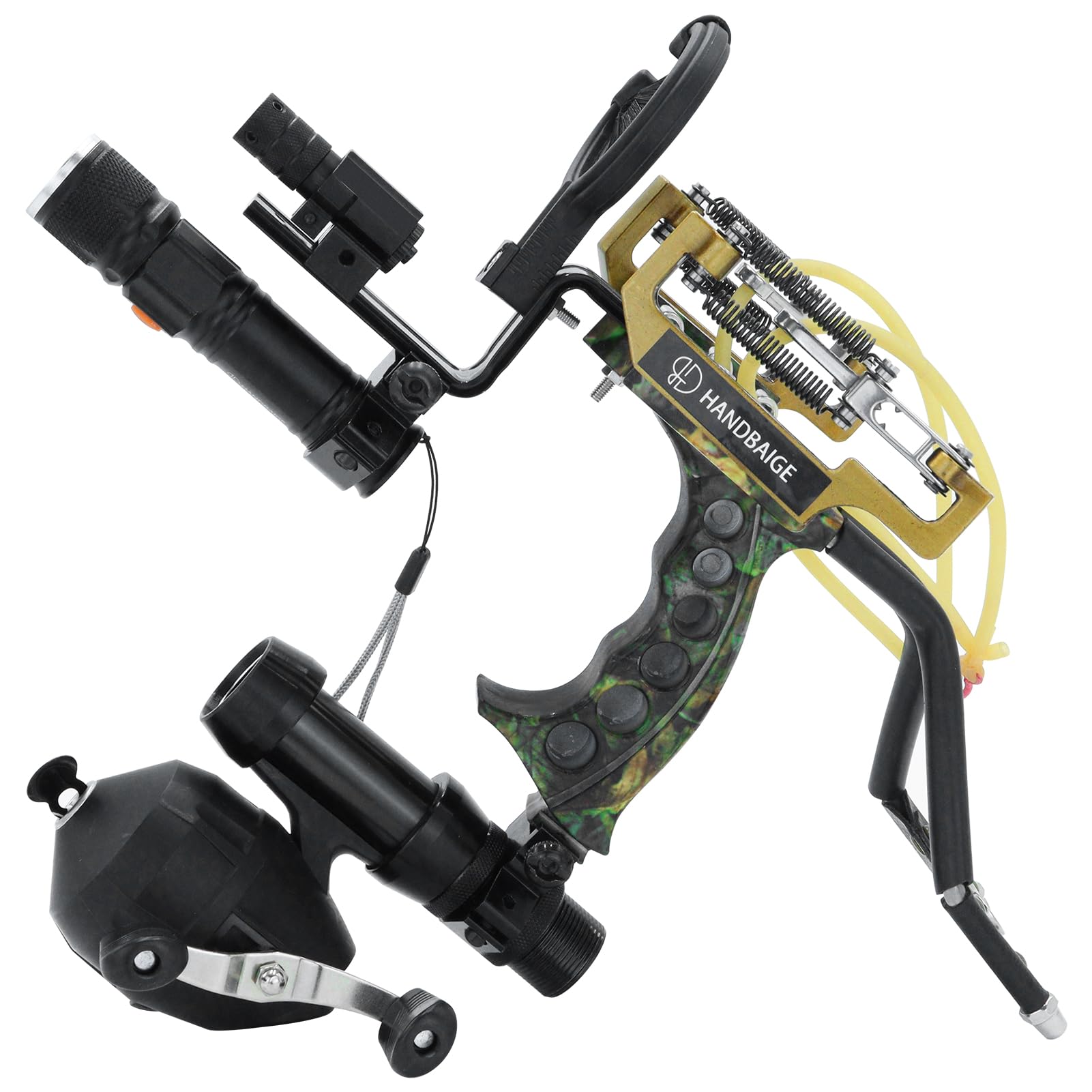 HANDBAIGE metal slingshot frame for durable outdoor shooting