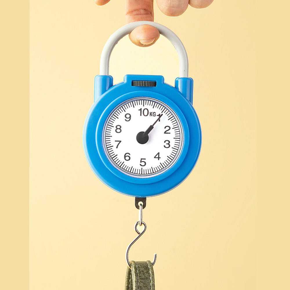 Portable kitchen and fishing scale in blue
