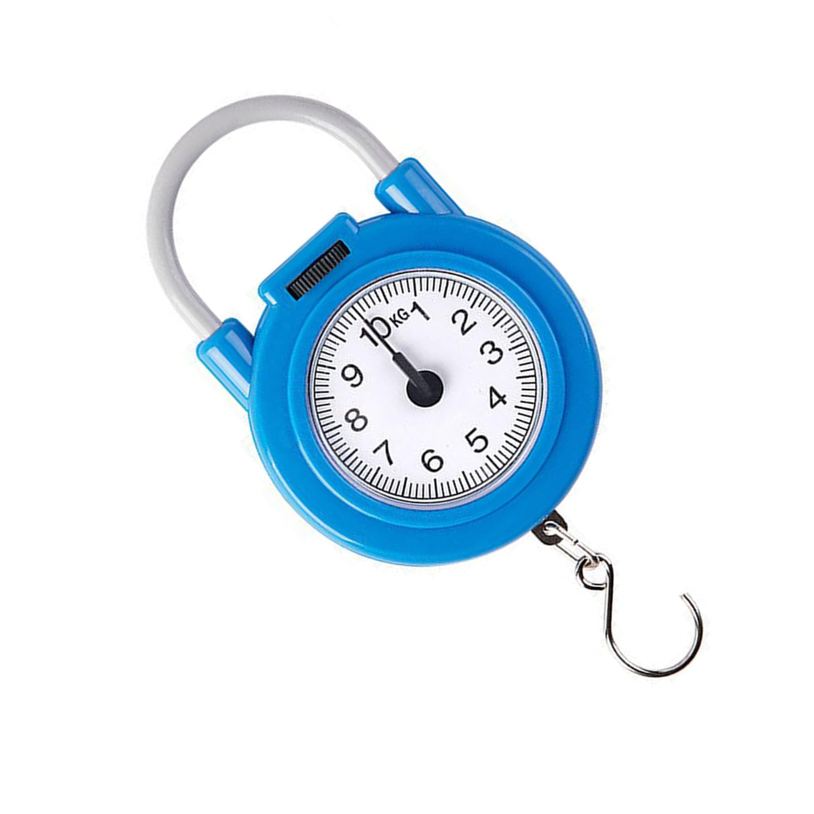 All-in-one blue handheld scale with compact design