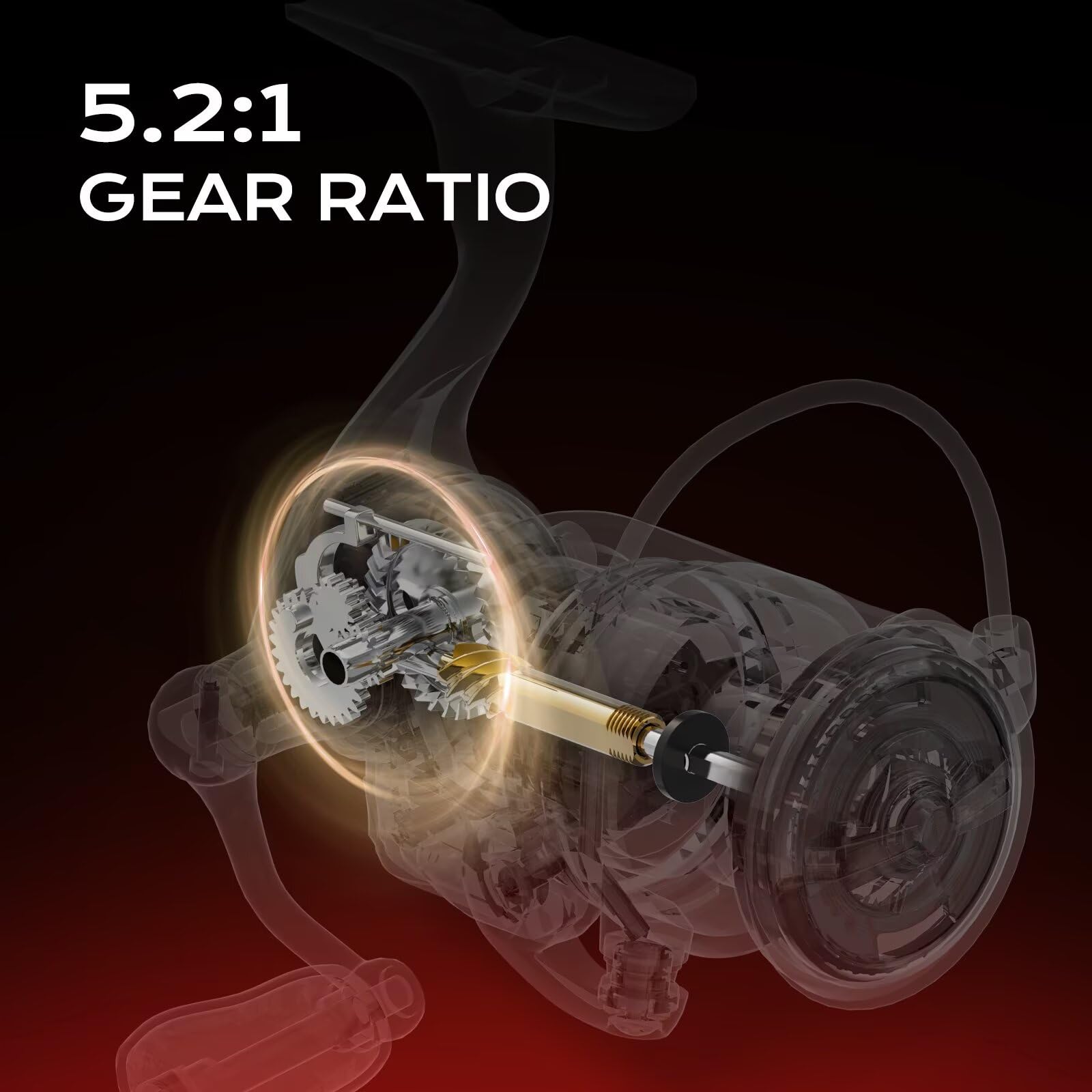 Screw-in handle design on Handing M1 Elite reel