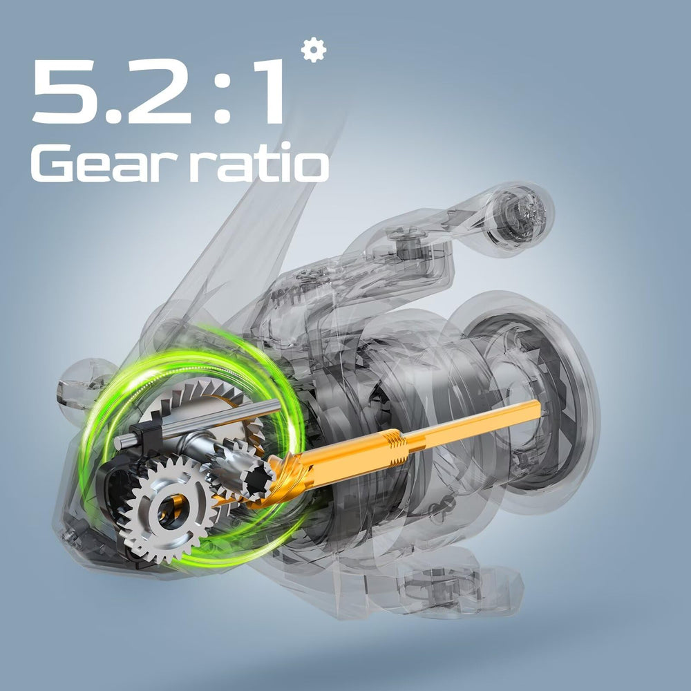 Brass gear and 5.2:1 ratio on HANDING M1