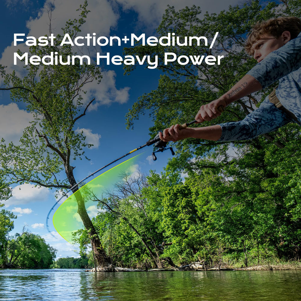 HANDING M1 split reel seat enhances sensitivity with lightweight design.