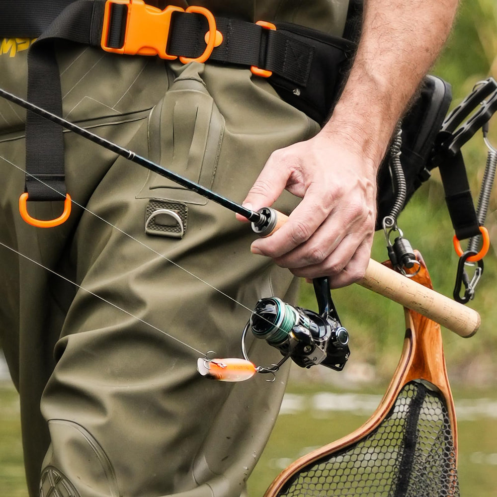 HANDING Magic L trout-rod-case shows compact carry and joint-space protection