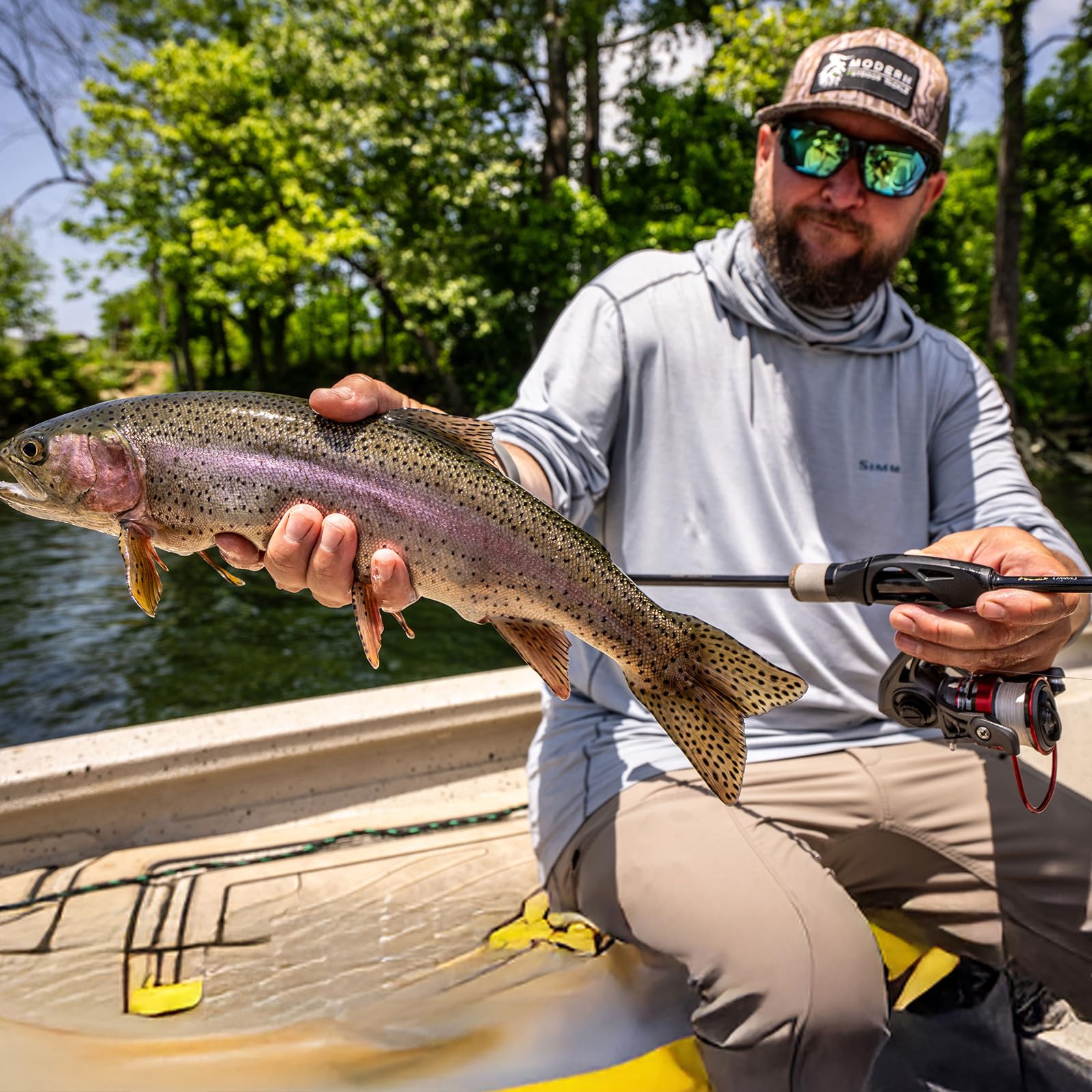 HANDING Pioneer trout rod fast action tip enables precise lure control.