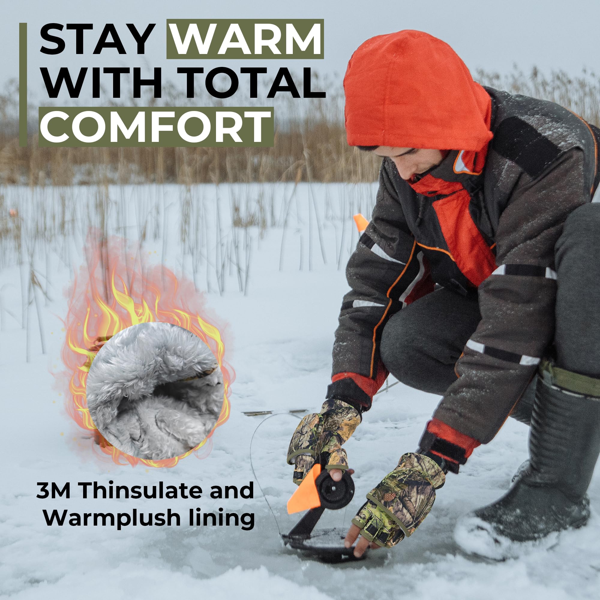 3M Thinsulate insulated lining inside glove