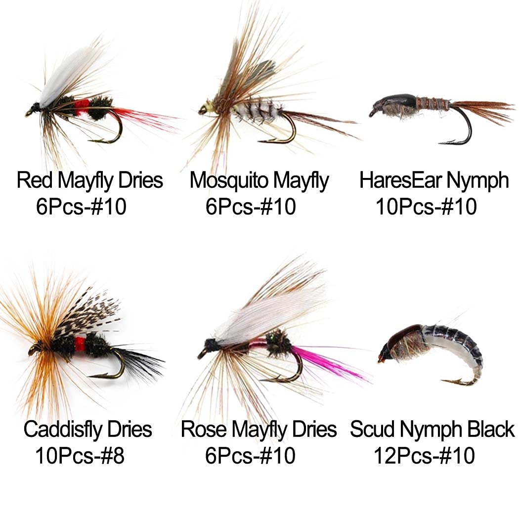 Close-up of durable hooks #8 and #10 in the kit