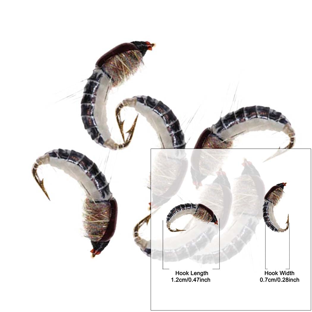 Portable, organized fly fishing lure set