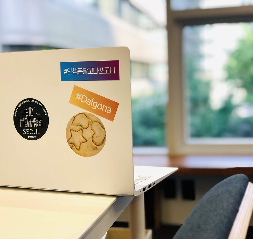 Hanil Stainless Dalgona sticker set adds playful customization