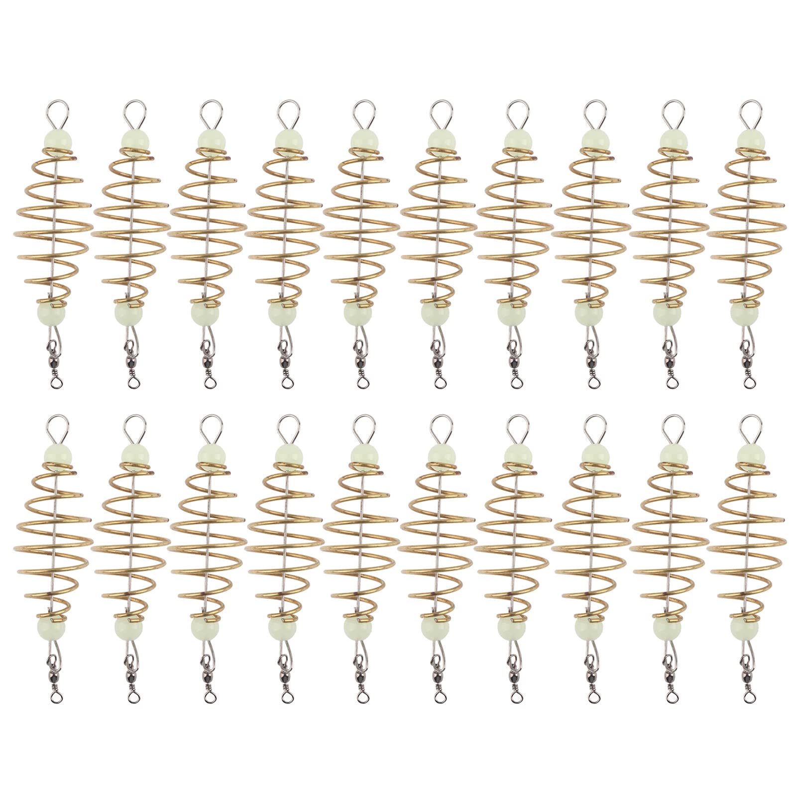 Haosie 20-piece Spring Bait Cage - front view