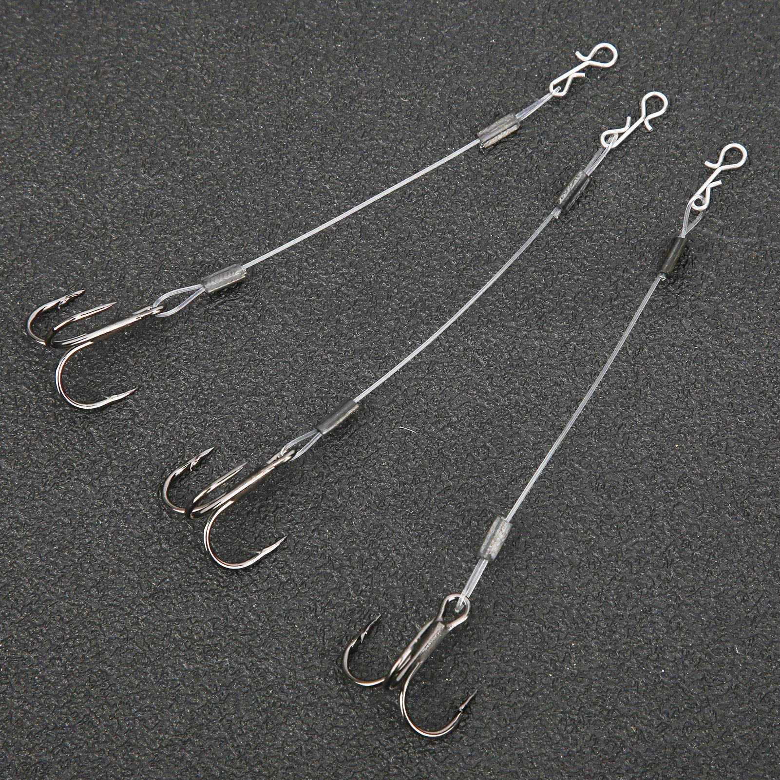Lure fishing stinger hooks ready for use