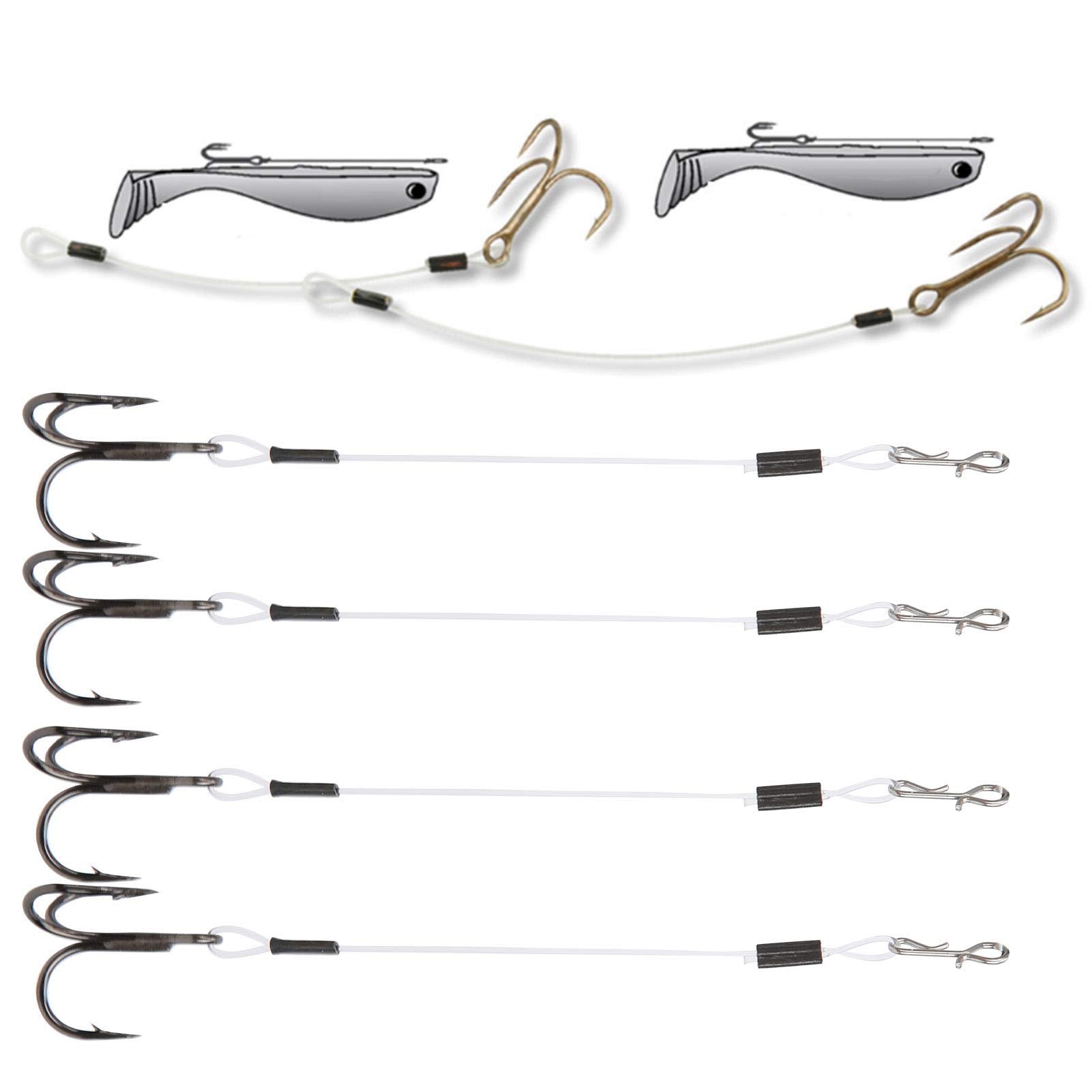 Package contents: 2 x fishing line hook