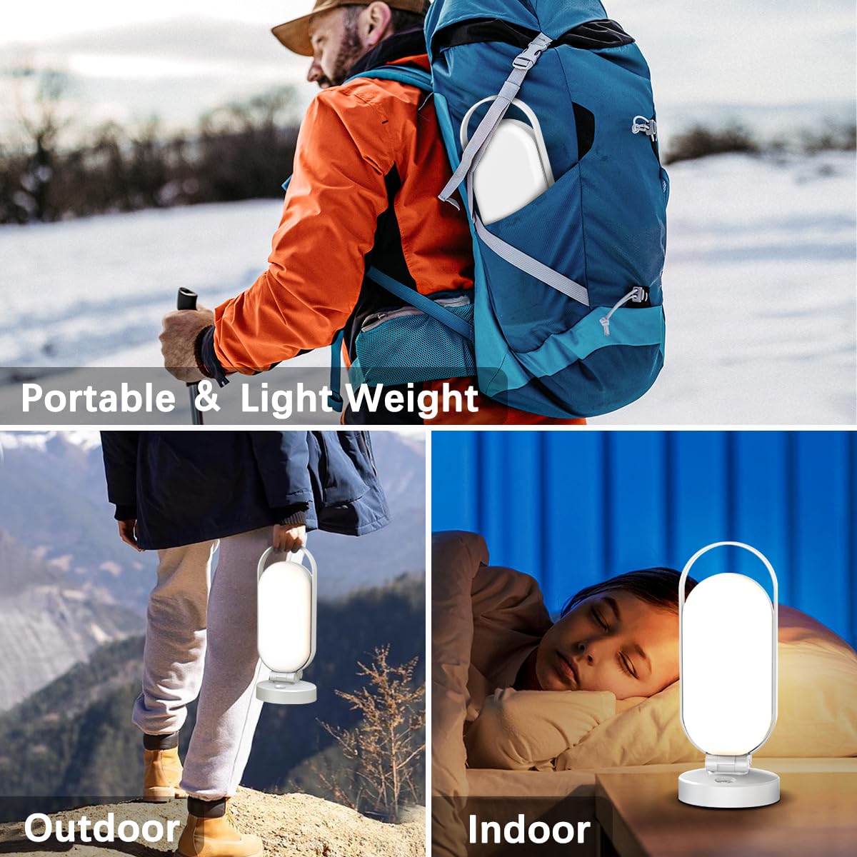 Hapfish lantern packaging includes charging cable and manual for setup