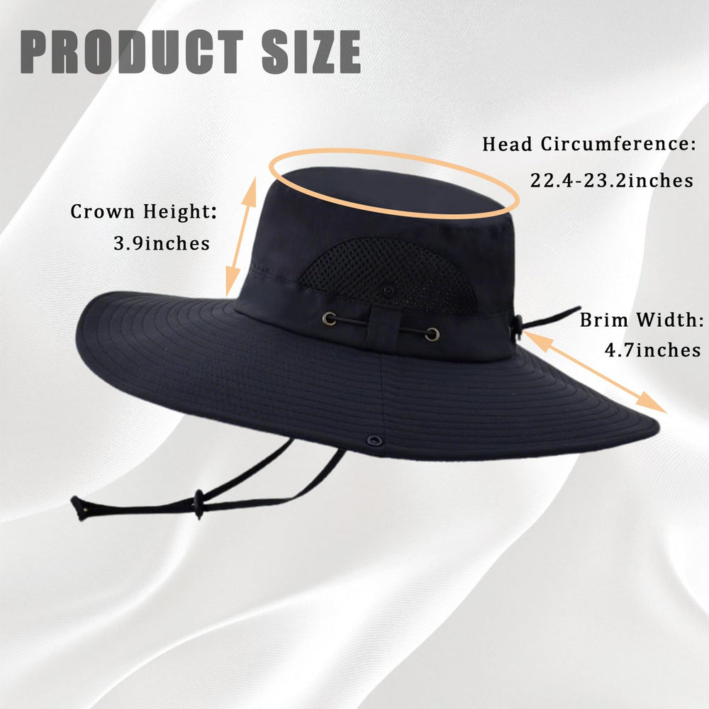Hat worn with brim snapped up to resemble a cowboy hat