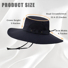 Hat worn with brim snapped up to resemble a cowboy hat