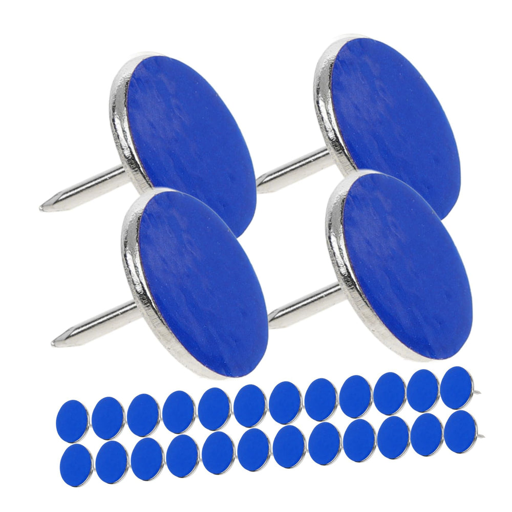 HAPINARY fluorescent camping tacks in blue highlight paths at dusk.