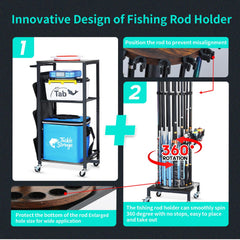 DIY assembly kit included for the HapiRm rod holder