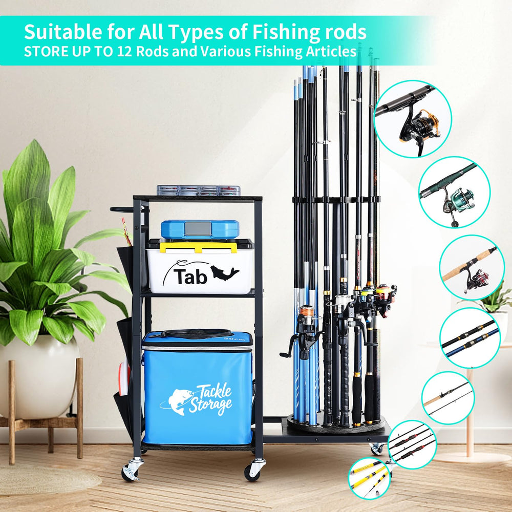 Multi-functional gear organizer with shelves for tackle boxes