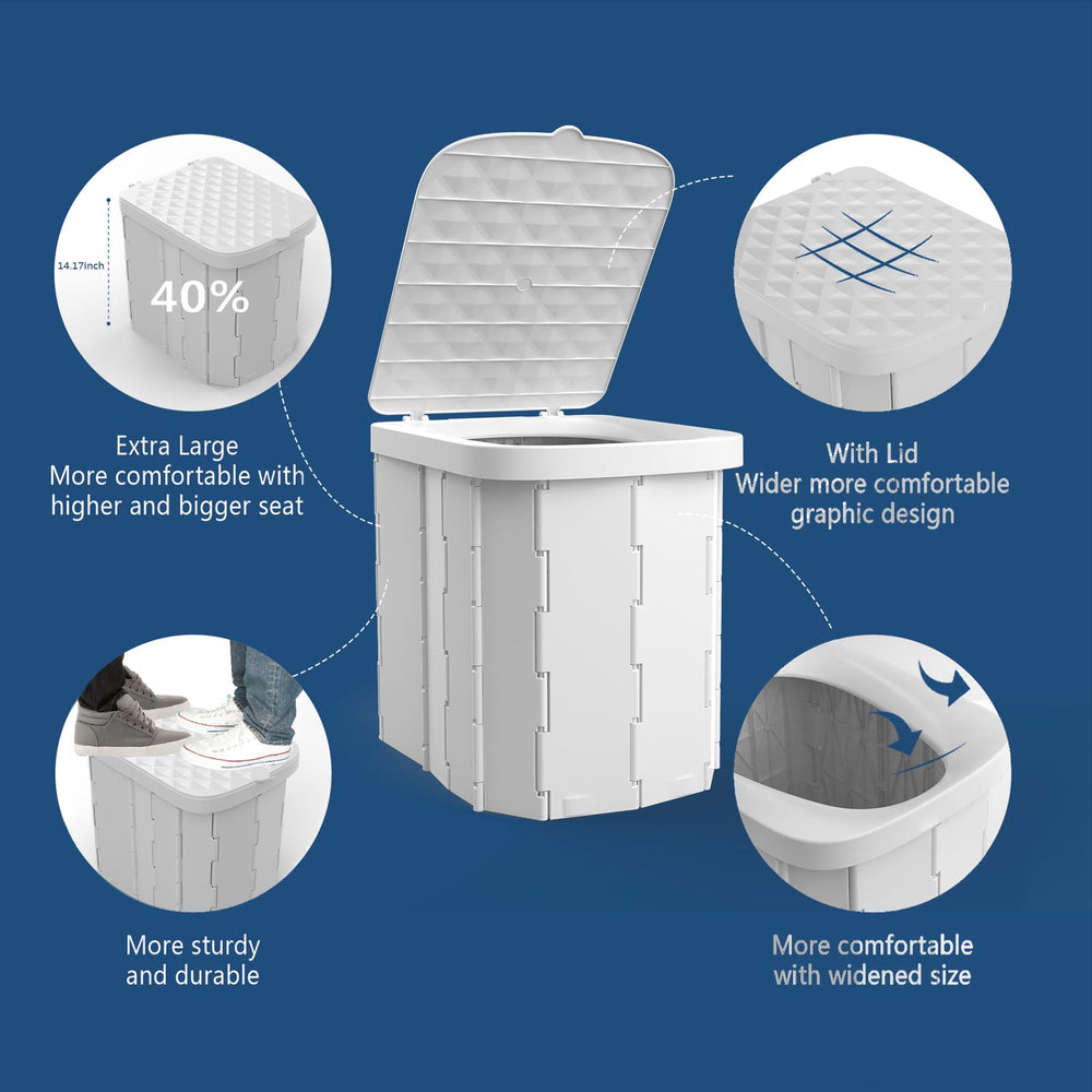 Hapoon XL sturdy ABS plastic construction supports up to 400 pounds.