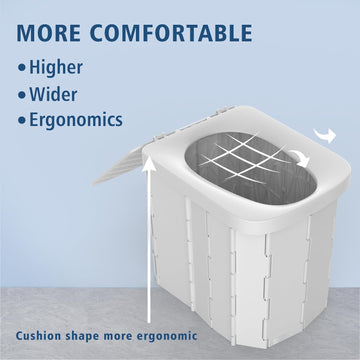 Hapoon XL wide-seat design offers more comfort during long outdoor stays.