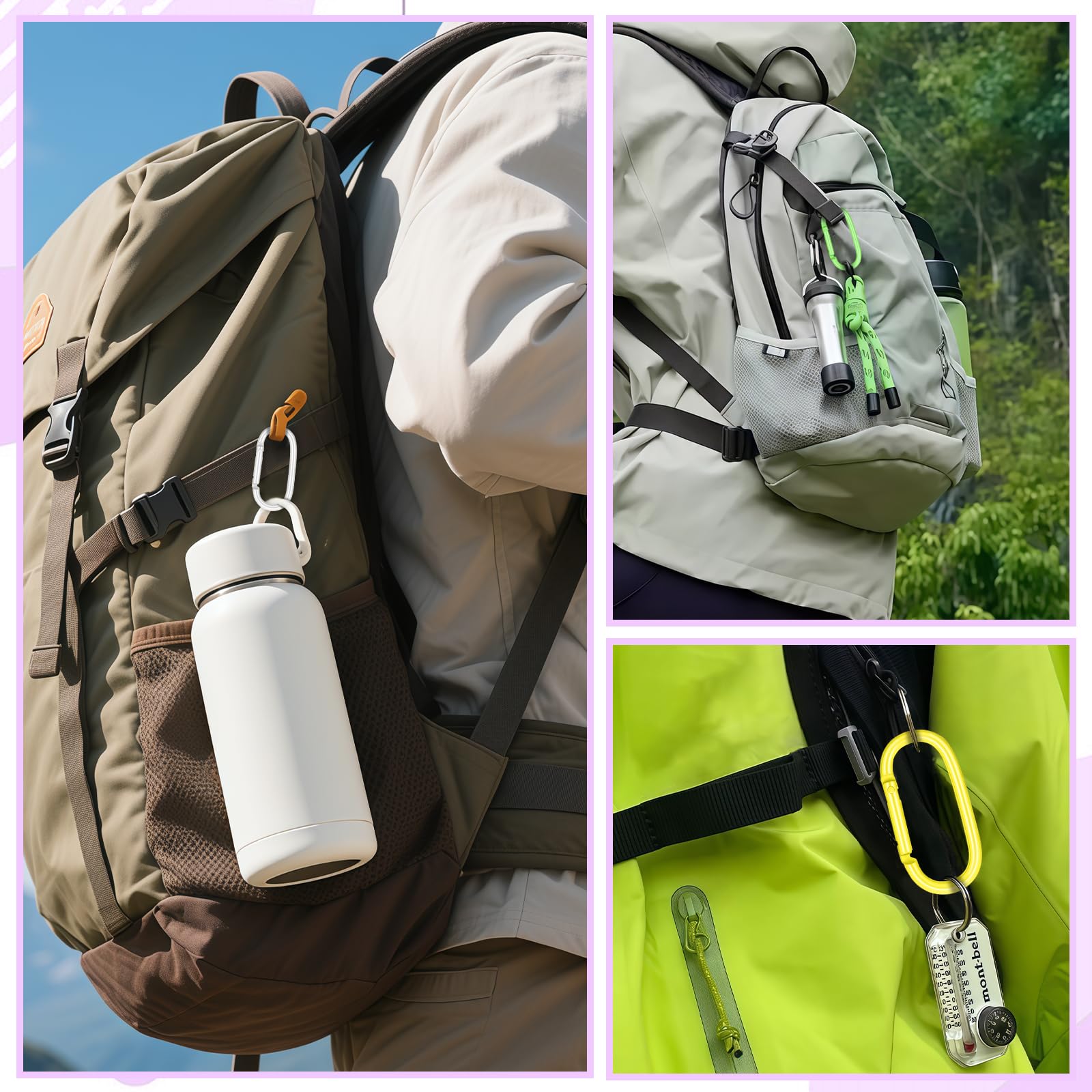 Happtkey durable metal carabiner ready for outdoor use