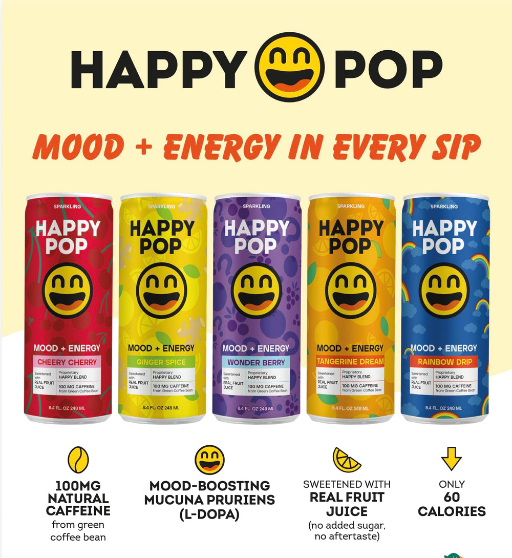 Happy Pop Ginger Spice energizing scene for on the go study or workout.