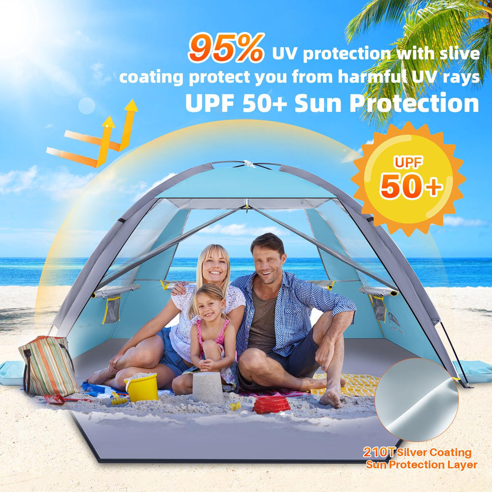 Happy Travel Beach Tent compact pack size for travel