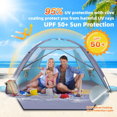 Happy Travel Beach Tent compact pack size for travel