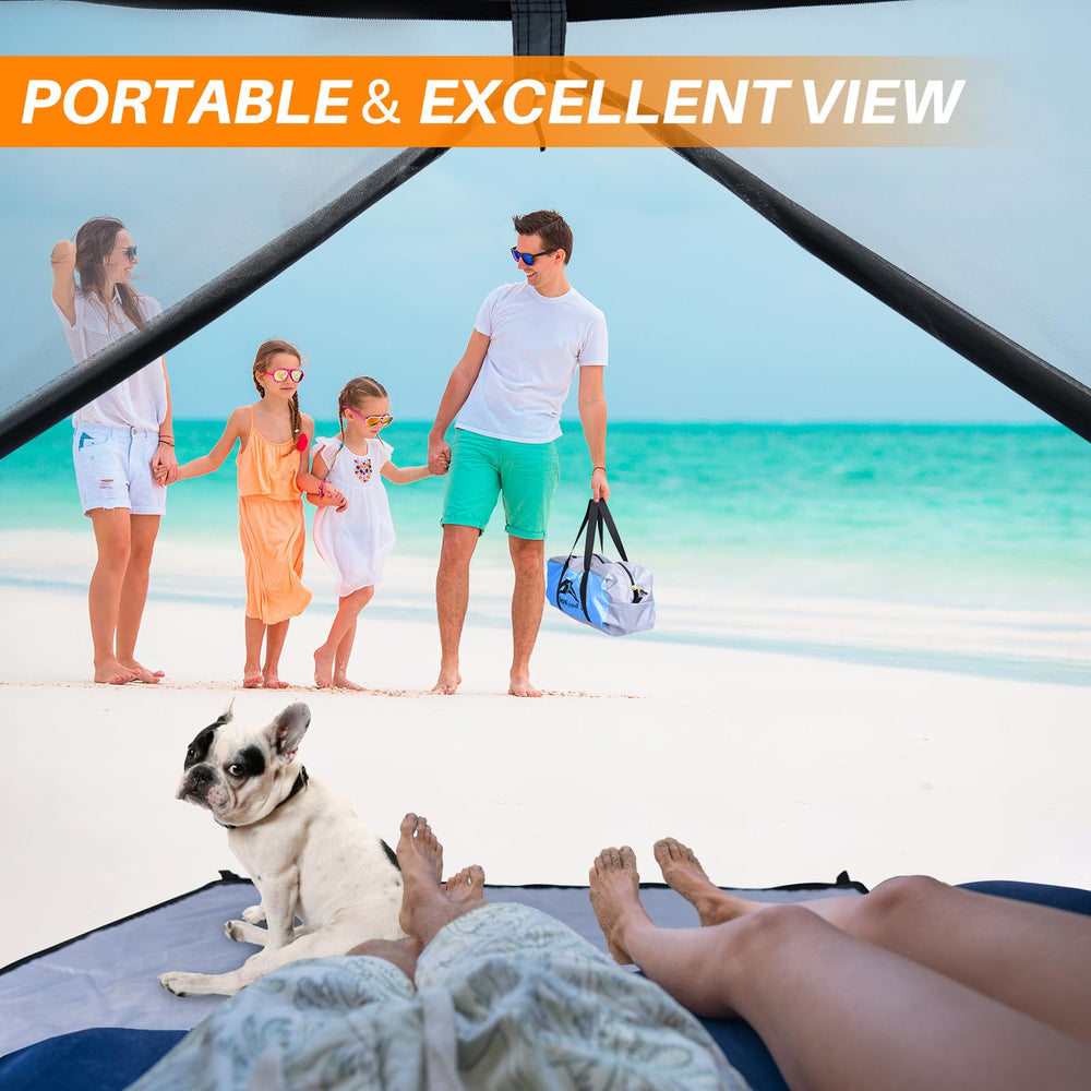 Happy Travel Beach Tent versatile use for picnics, camping, and backyard fun.