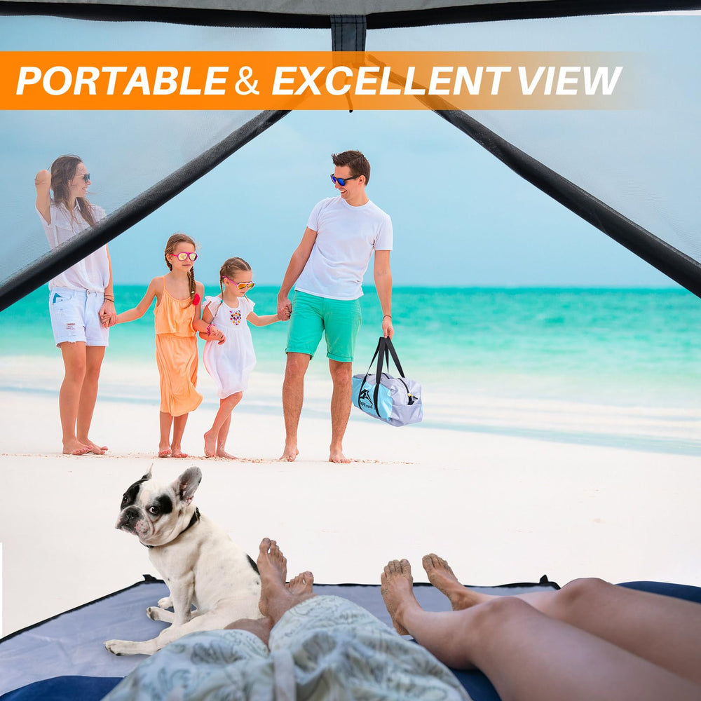 Happy Travel Beach Tent private change area with zip doors