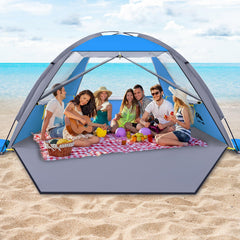 Happy Travel beach tent setup for quick family shade on the go