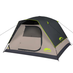 Happy Travel camping tent 4-person dome setup shows generous interior space for gear and occupants.