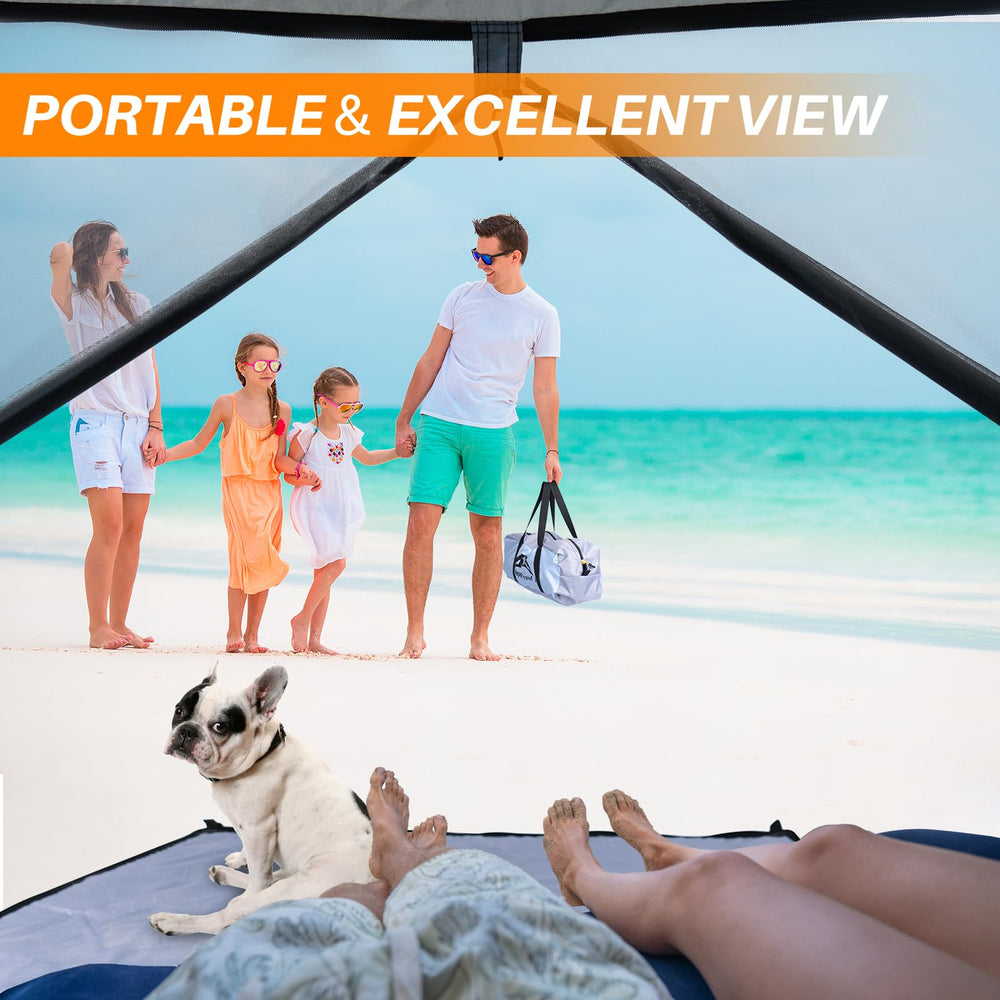 Happy Travel privacy door design offers a convenient changing area.