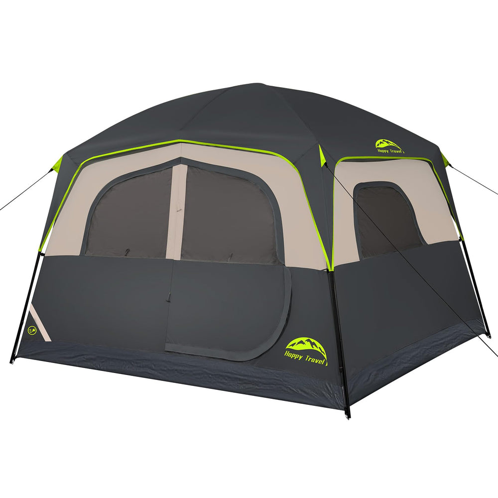 Happy Travel 6-Person Tent front view showing roomy interior for family camping