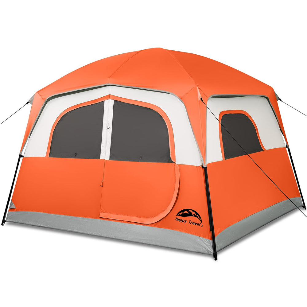 Happy Travel 6-person front view tent showing entry and space for family camping