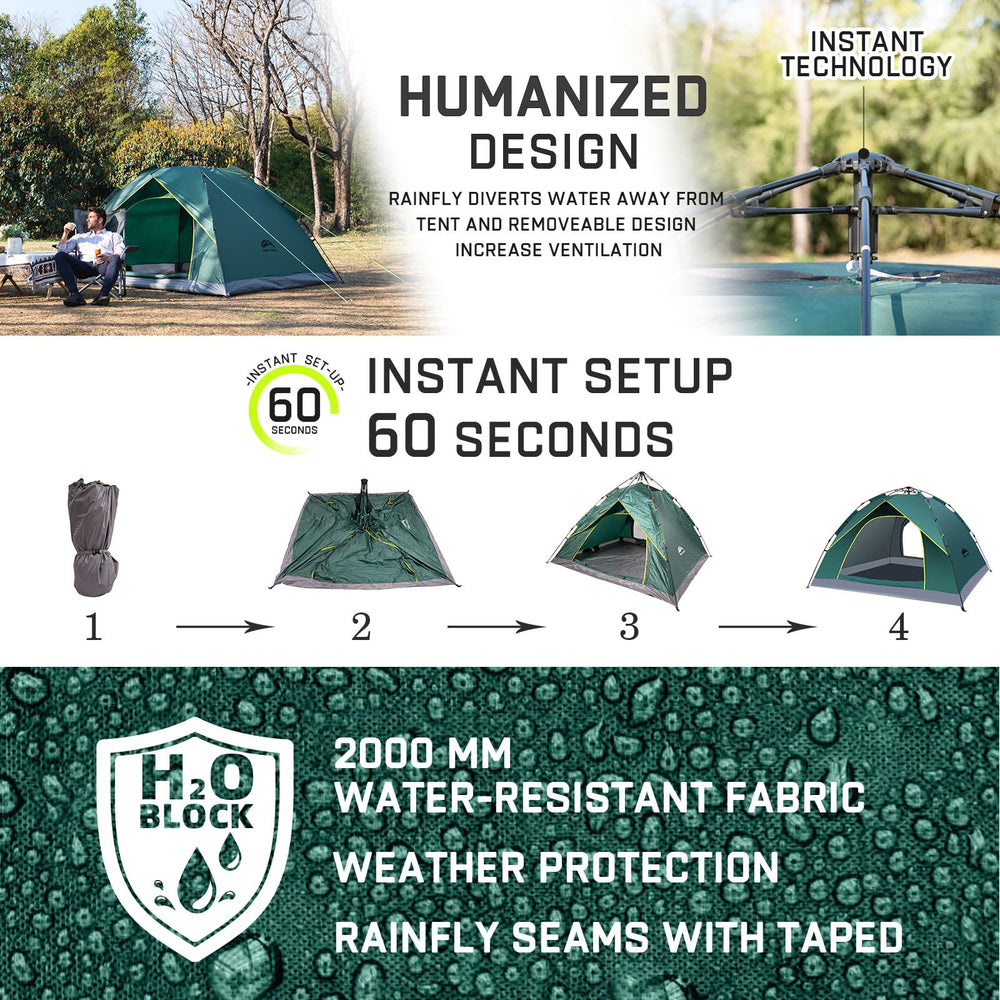 Happy Travel tent packable carry bag illustrates easy transport and storage.