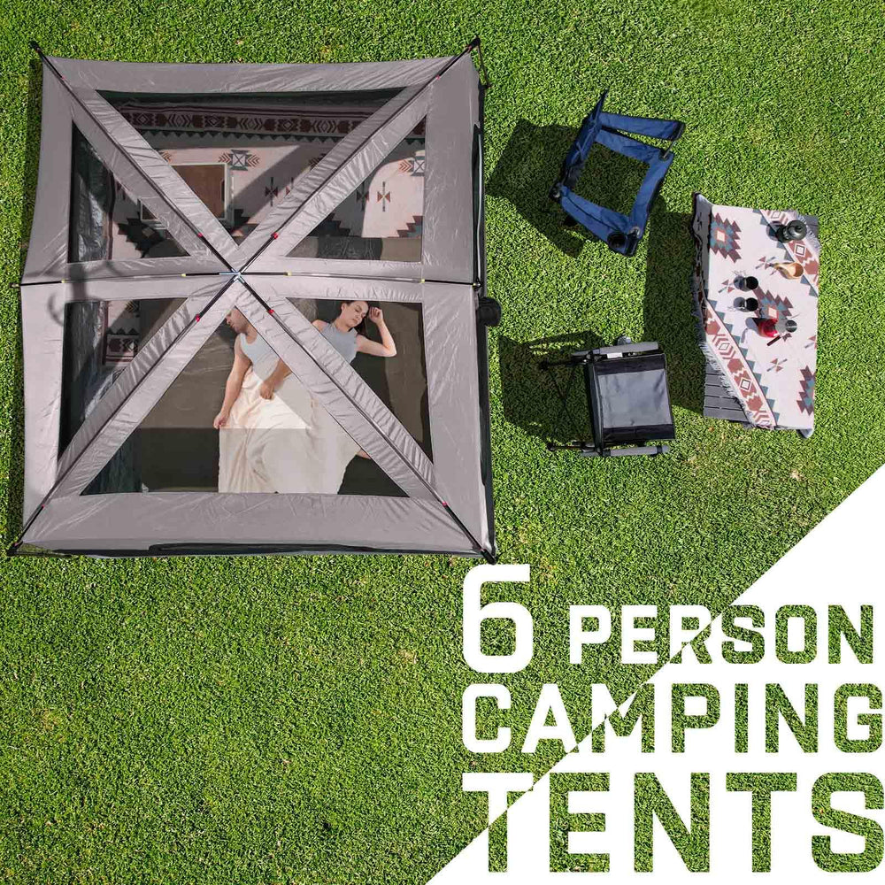 Happy Travel tent compact carry bag illustrating portability
