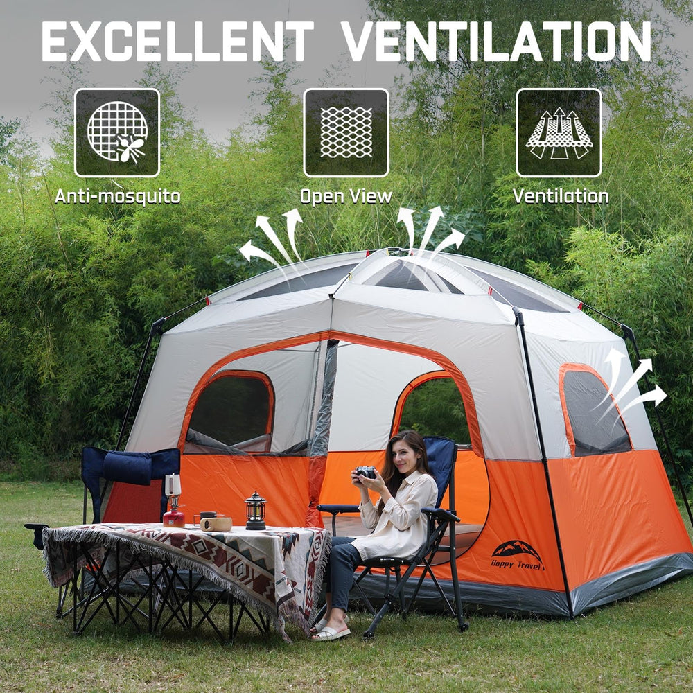 Happy Travel tent rainfly removed for stargazing and night skies