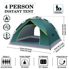 Happy Travel tent setup in action demonstrates instant pop-up convenience for quick shelter.