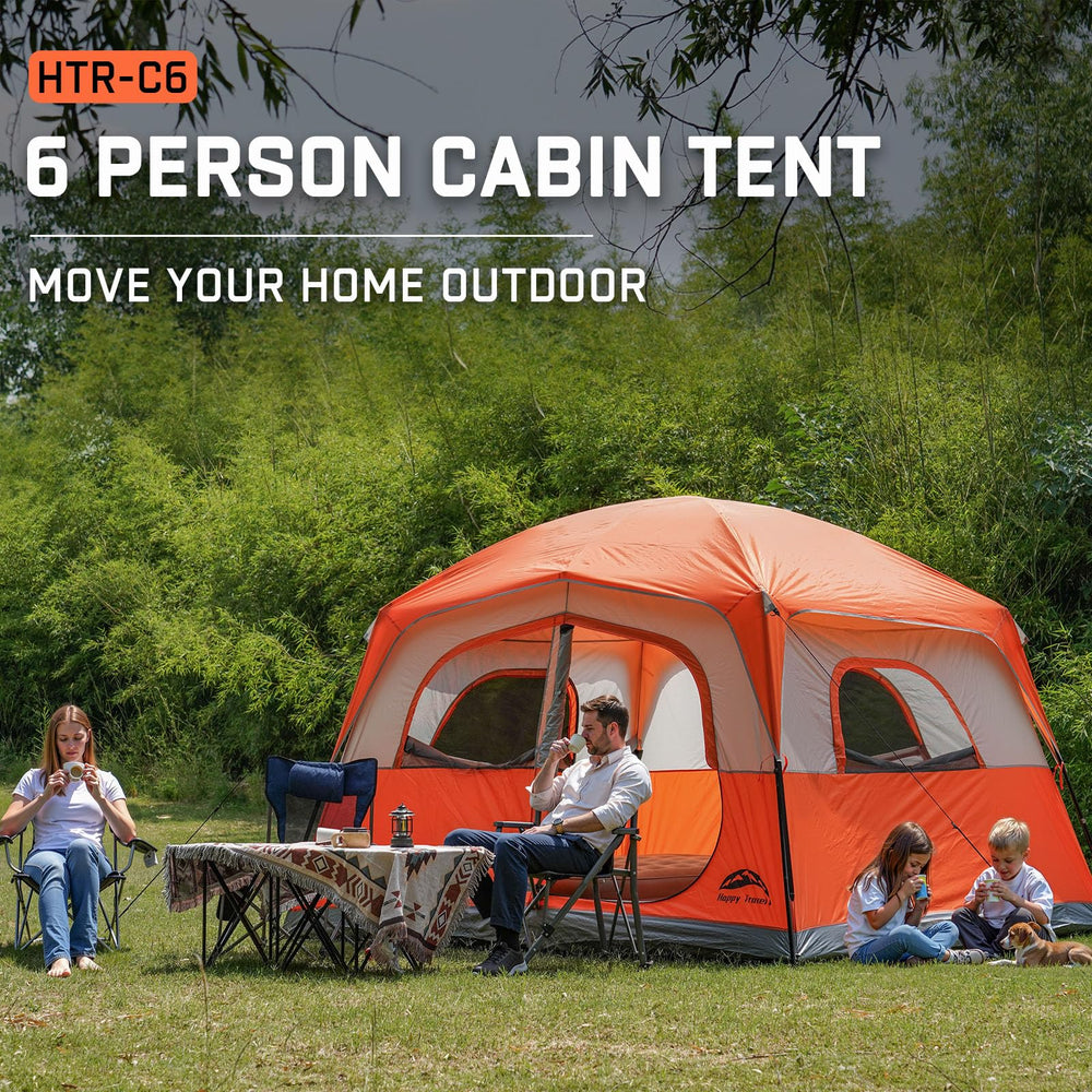 Happy Travel tent waterproof coating up to 2000mm keeps gear dry