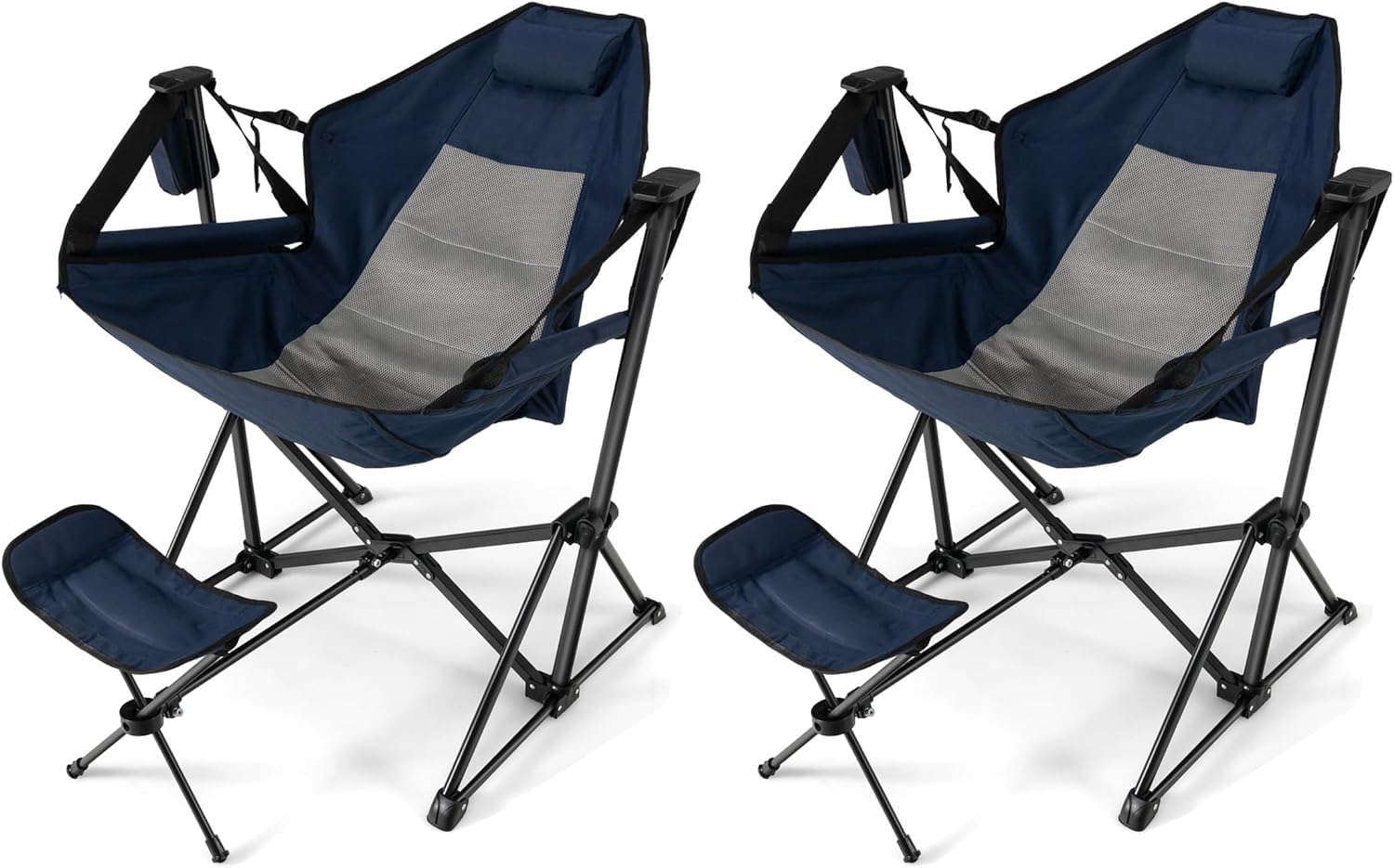 HappyGrill 2Pack hammock chair folded compactly for travel and storage.