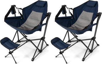 HappyGrill 2Pack hammock chair folded compactly for travel and storage.