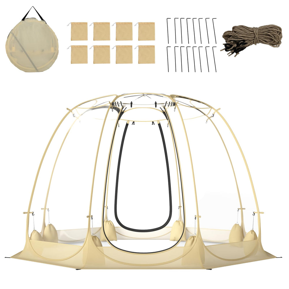 HAPPYGRILL Bubble Tent offers a 540° panorama for immersive outdoor views.