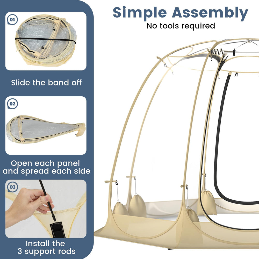 Lightweight, portable design with a carry bag for travel and storage.