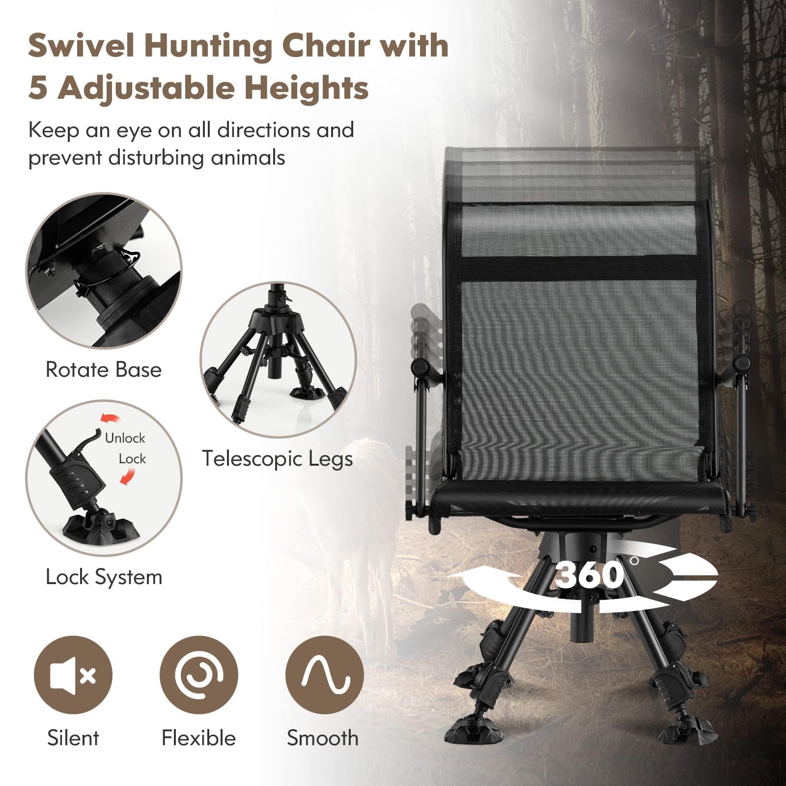 HAPPYGRILL foldable design with two-part assembly for easy transport.
