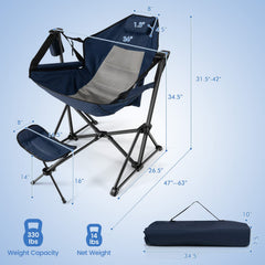 HappyGrill hammock chair side cup holder for easy drinks access