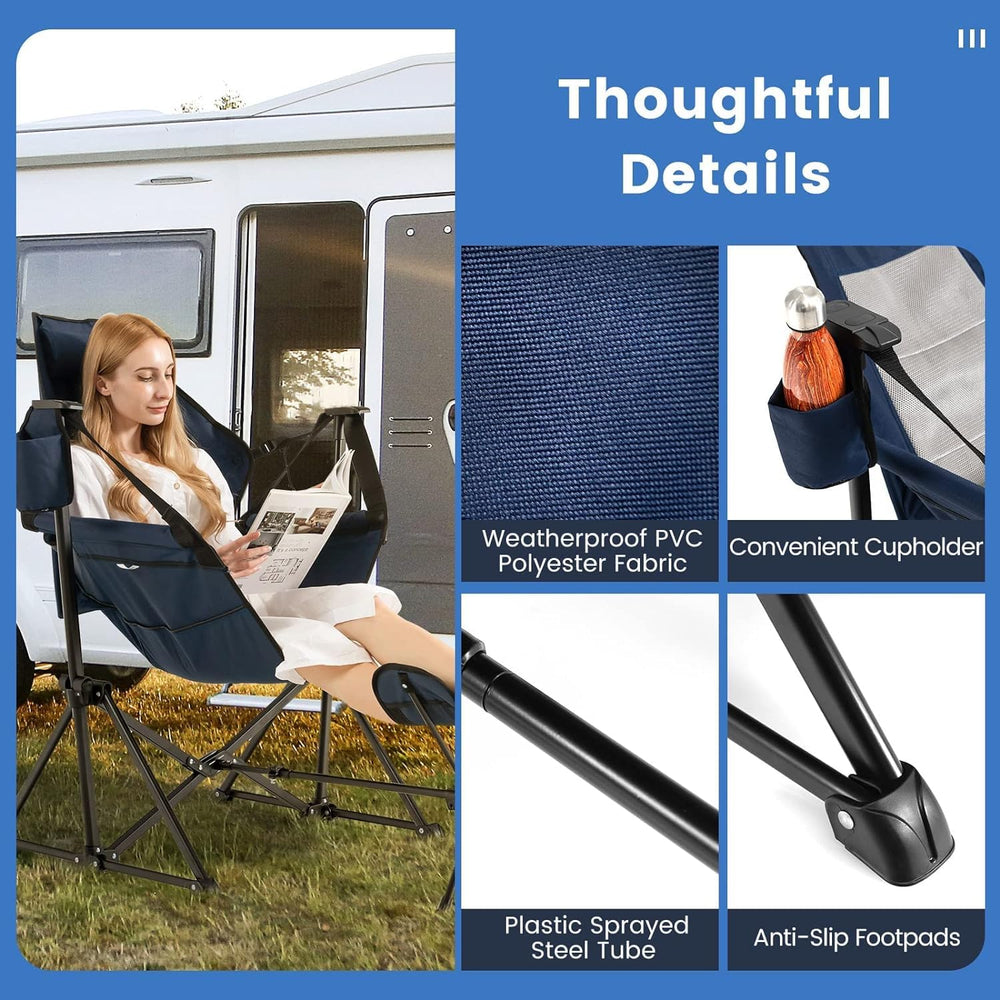 HappyGrill sturdy metal frame provides solid stability.