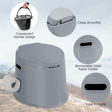 HAPPYGRILL paper holder keeps towels within reach for quick cleanup outdoors.