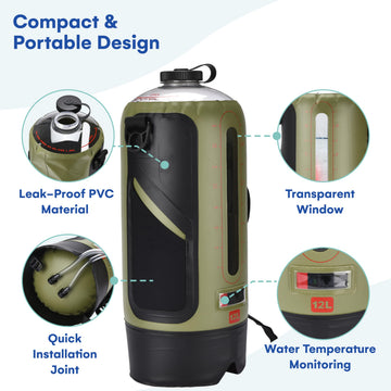 HappyPo easy-on-off nozzle simplifies quick showers without fumbling.