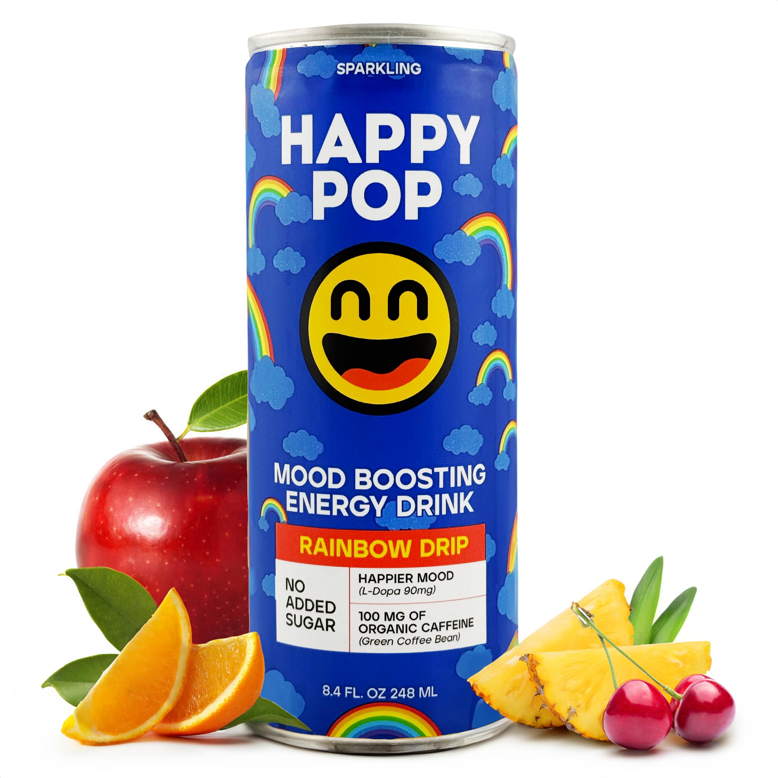 Happy Pop Rainbow Drip pack shot, ideal for sharing and mood-boosting moments